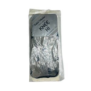 10/$25🦋 NIP Vintage Fashion Collection Black Textured Knee High